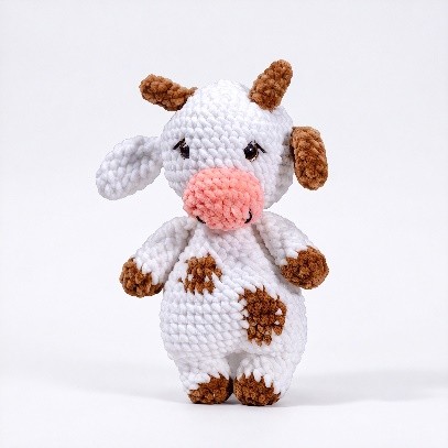 Хеклана играчка кравица